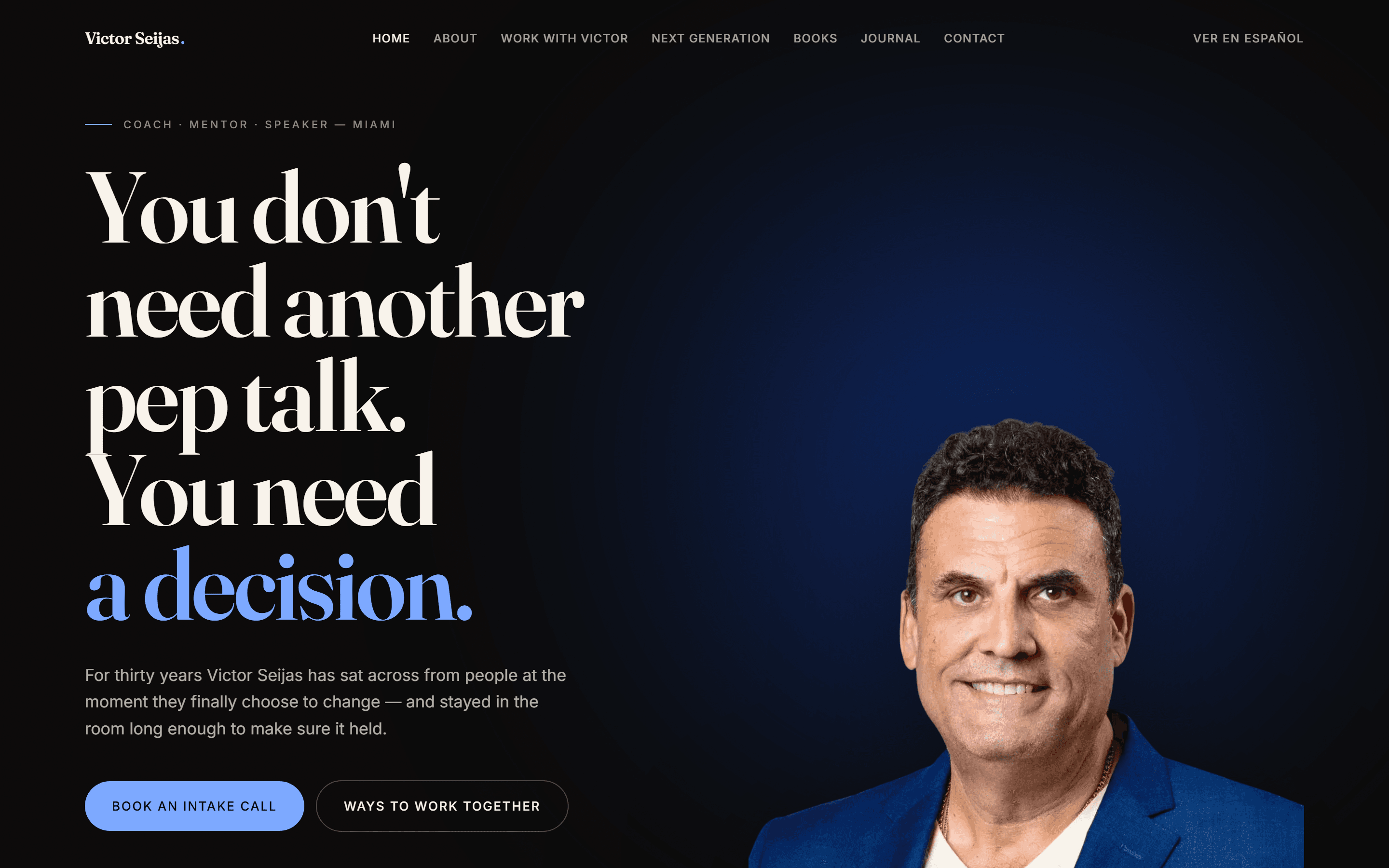 The Victor Seijas website